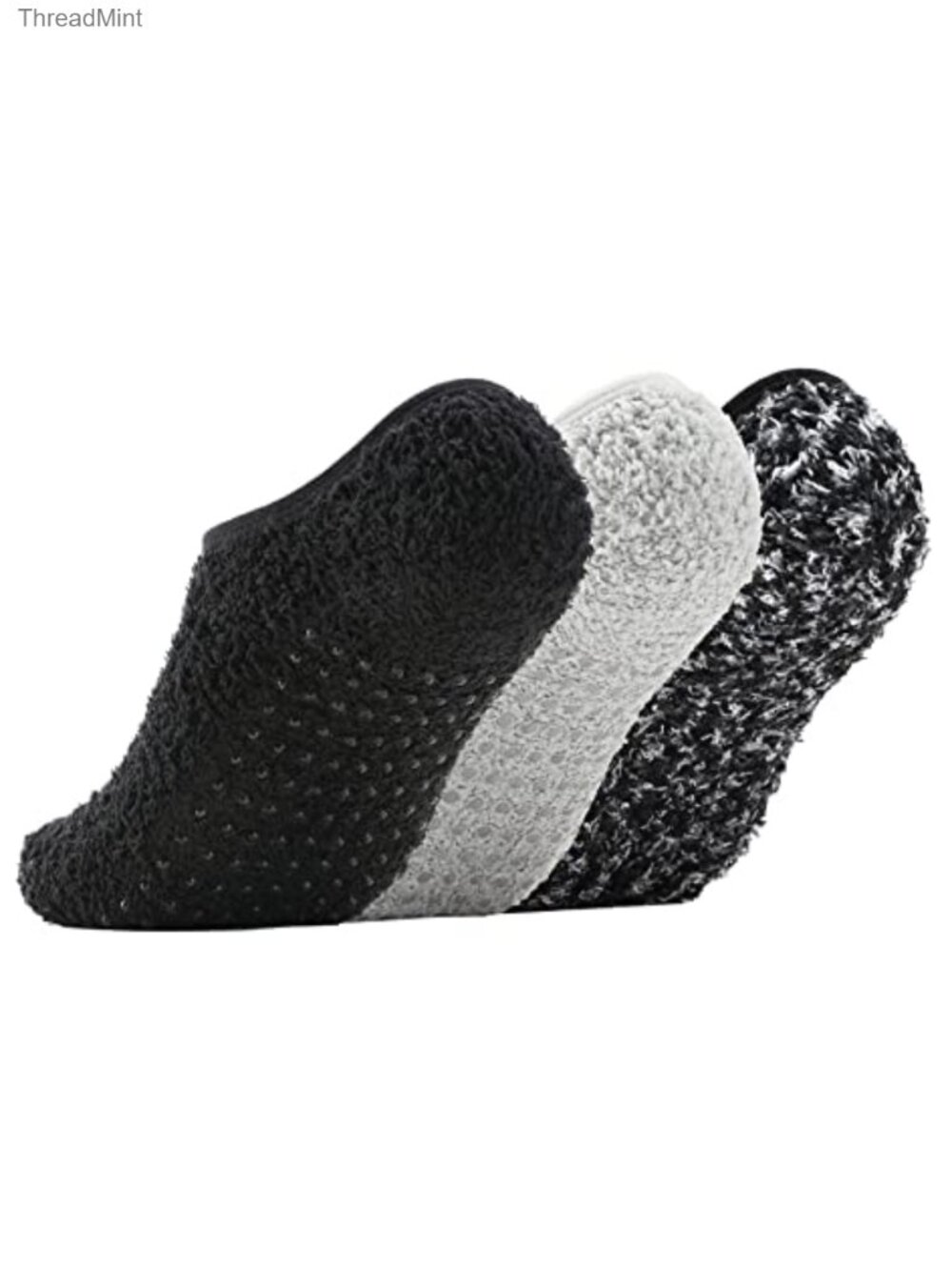 Non Slip Slipper Socks with Grips Fuzzy Cozy Warm Microfiber Grippy House Socks
